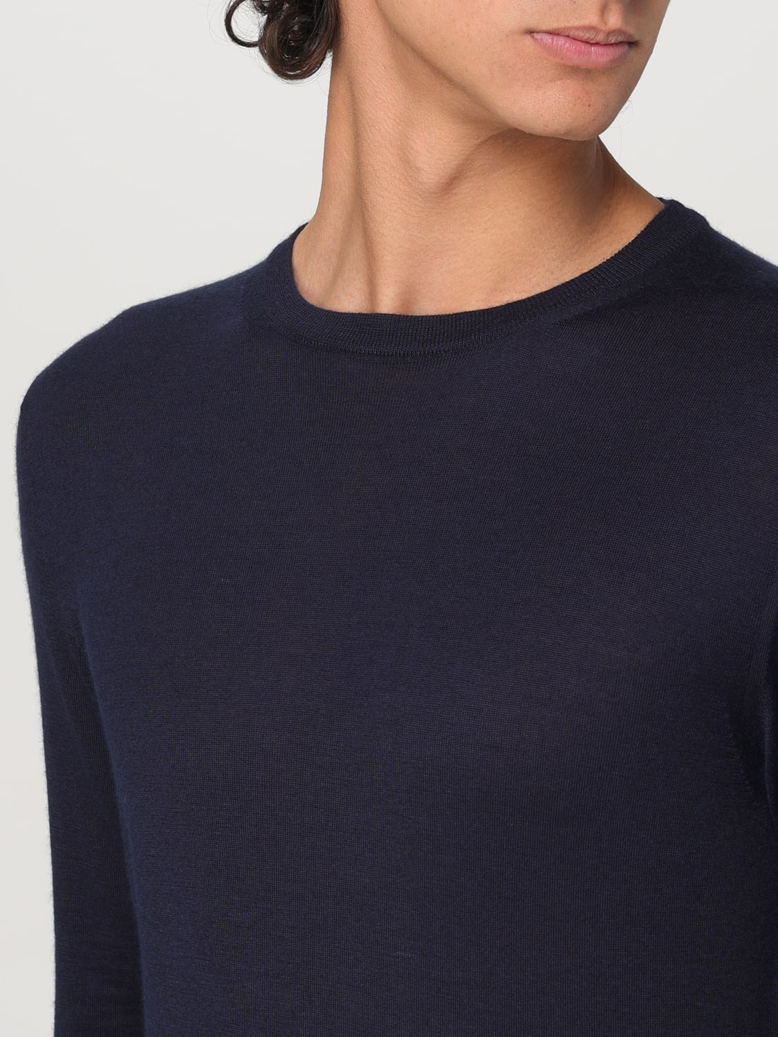 FEDELI SWEATER: Sweater men Fedeli, Blue - Img 3
