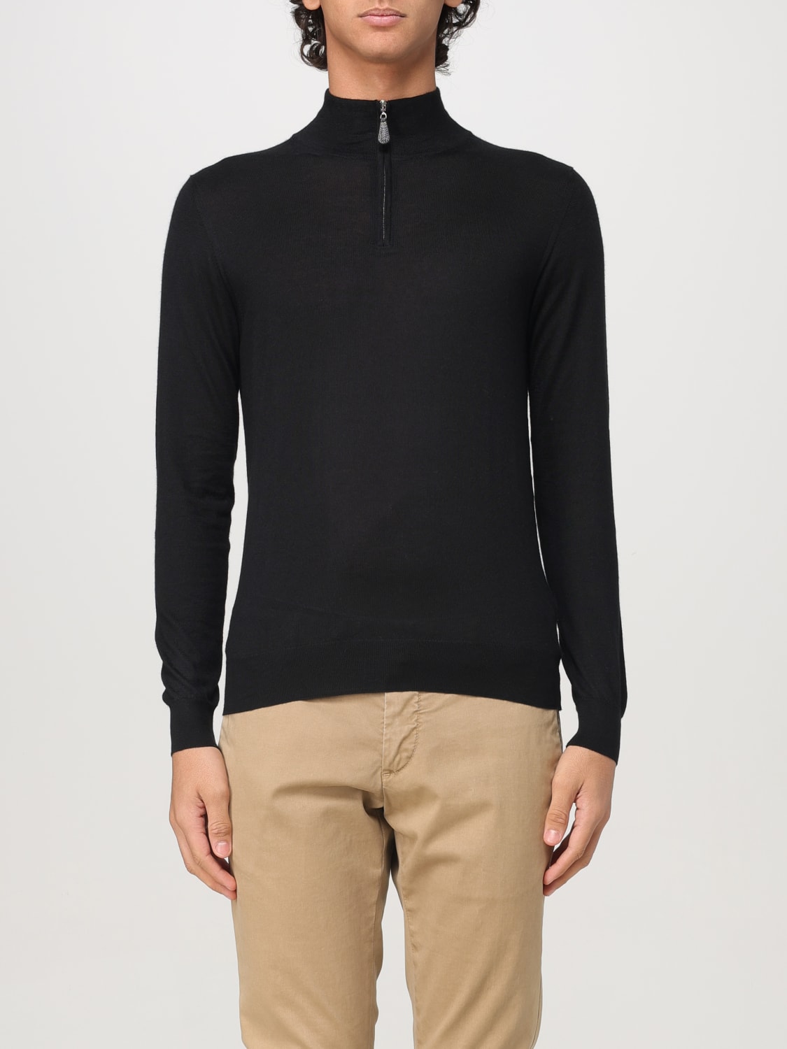 FEDELI PULLOVER: Pullover herren Fedeli, Schwarz - Img 1