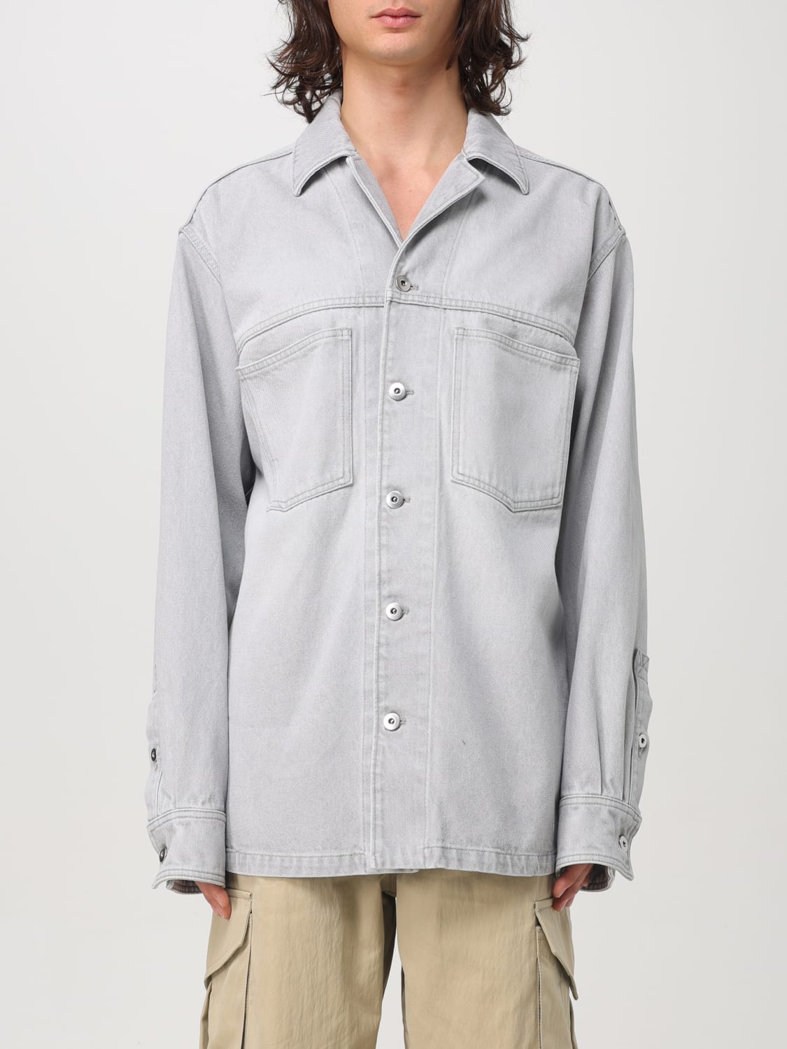 BOTTEGA VENETA HEMD: Hemd herren Bottega Veneta, Grau - Img 1