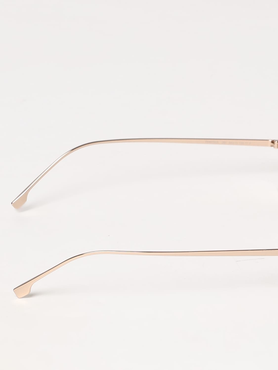 FENDI OCCHIALI DA SOLE: Occhiali da sole FF Gold Oval Fendi, Giallo - Img 3