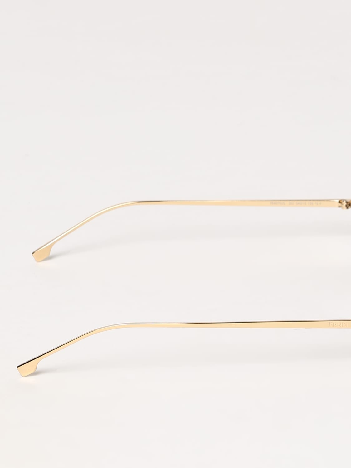 FENDI OCCHIALI DA SOLE: Occhiali da sole FF Gold Oval Fendi, Oro - Img 3