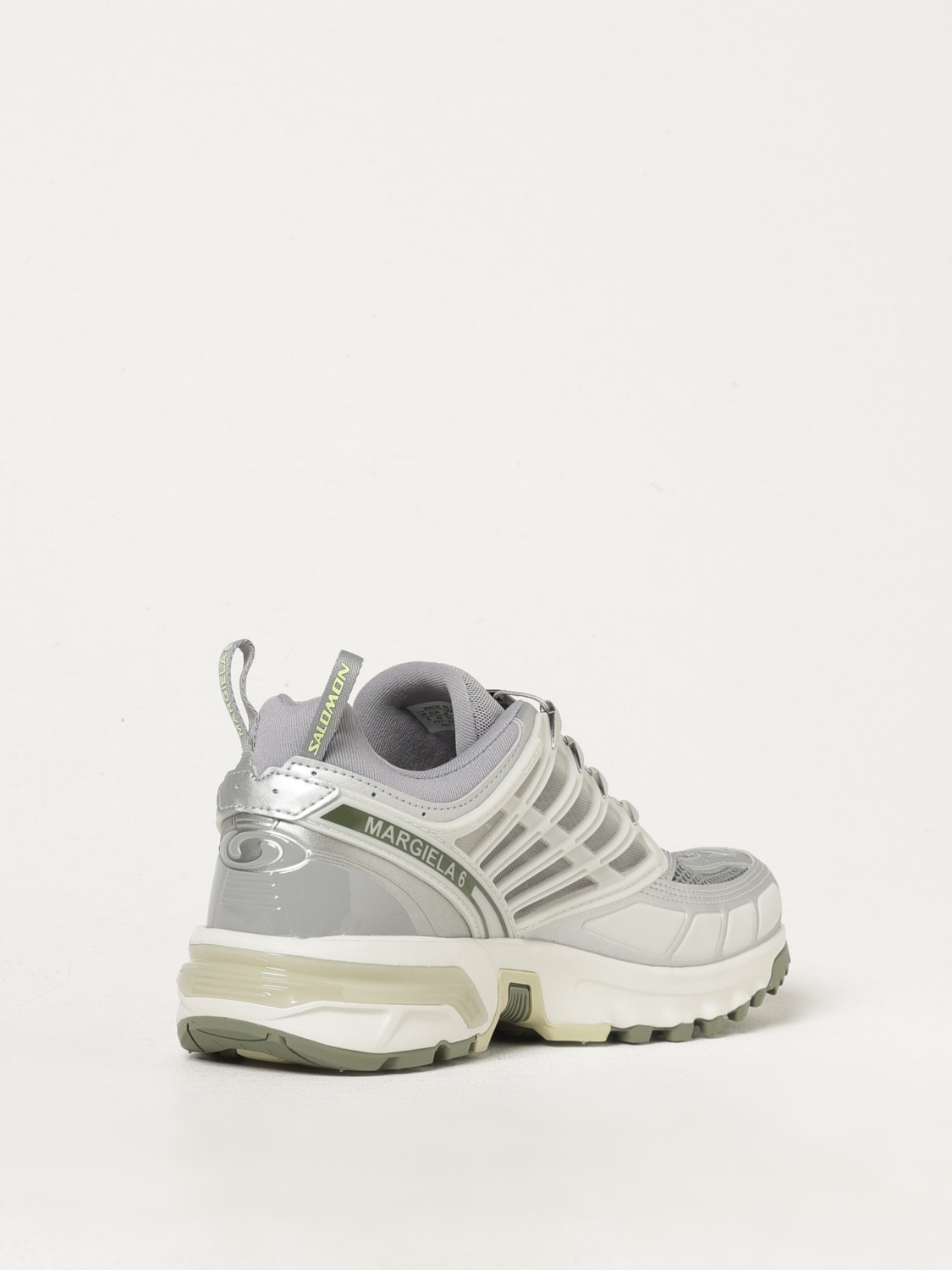 SALOMON SNEAKERS: Sneakers ACS Pro MM6 Maison Margiela x Salomon in mesh e pelle sintetica laminata, Grigio - Img 3