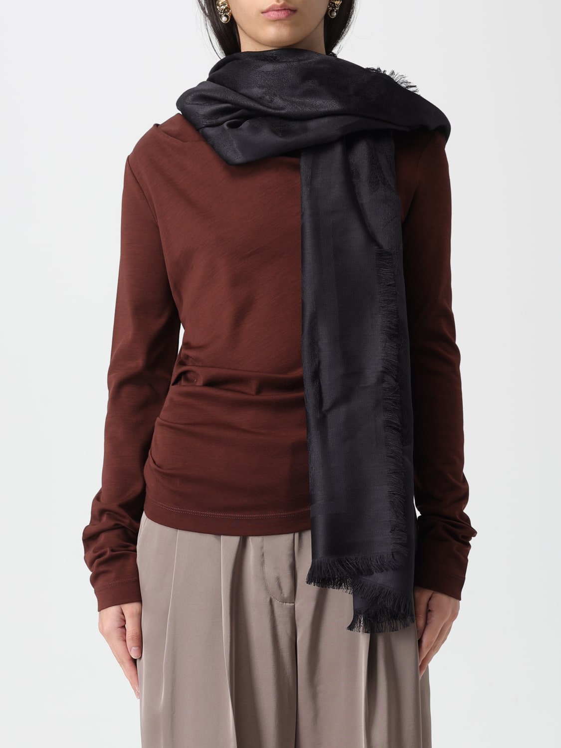 ETRO BUFANDA: Bufanda mujer Etro, Gris - Img 2