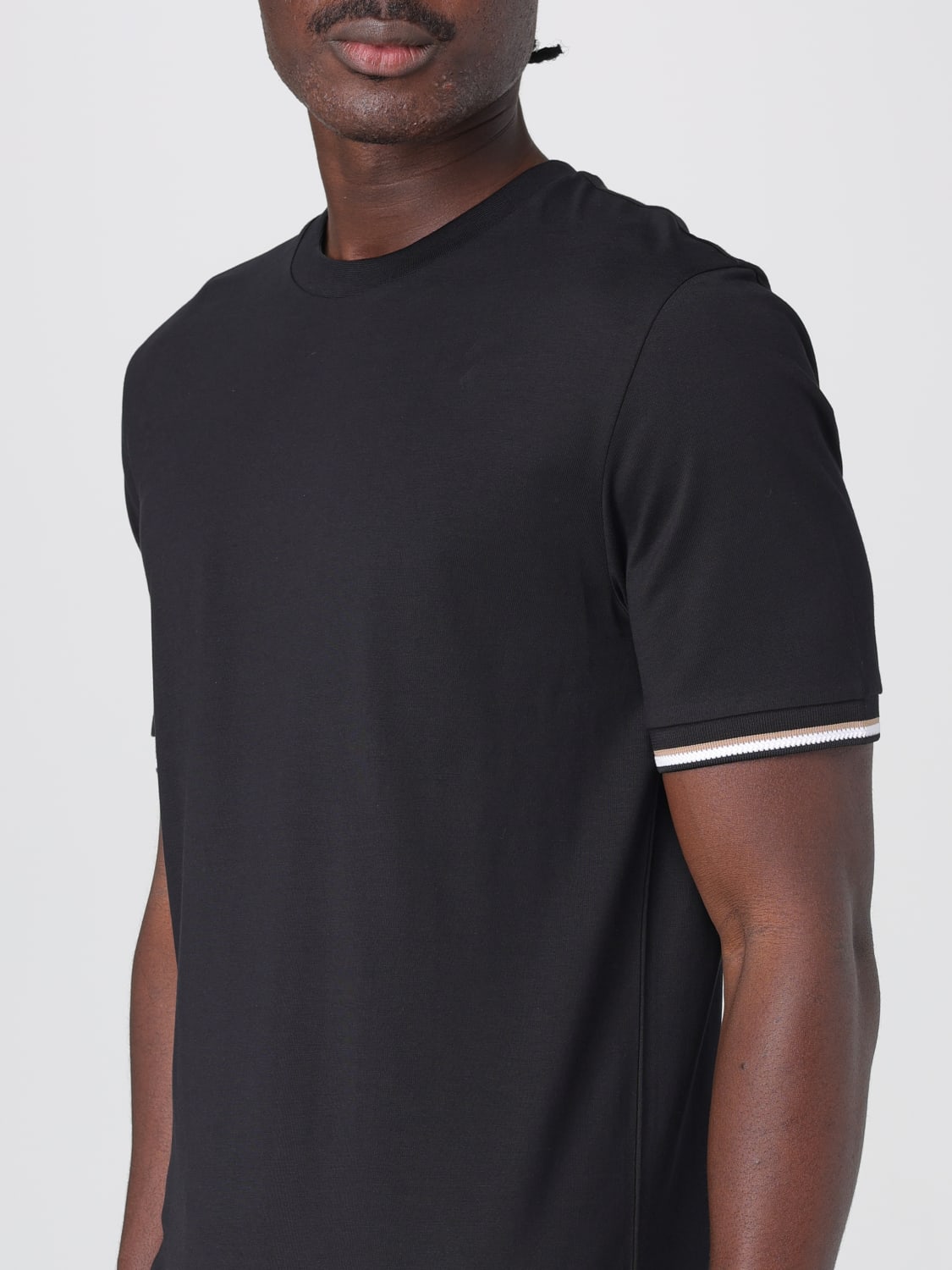 BOSS T恤: T恤 男士 Boss, 黑色 - Img 3