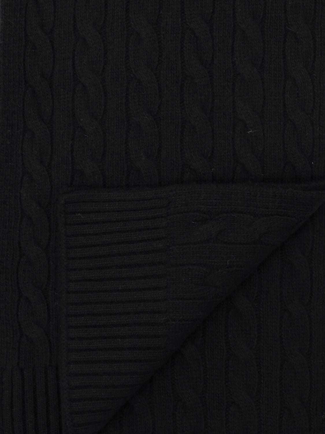 POLO RALPH LAUREN SCARF: Scarf men Polo Ralph Lauren, Black - Img 2