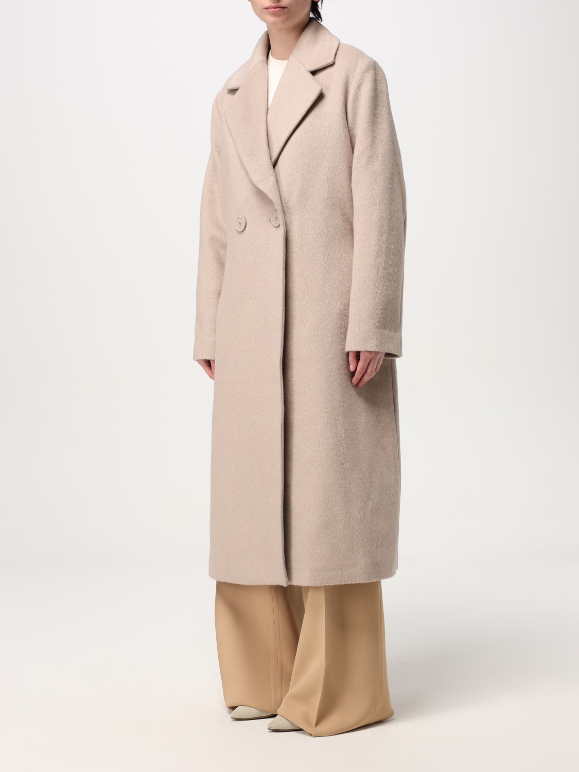 Armani Exchange Outlet: Coat woman - Beige | Armani Exchange coat