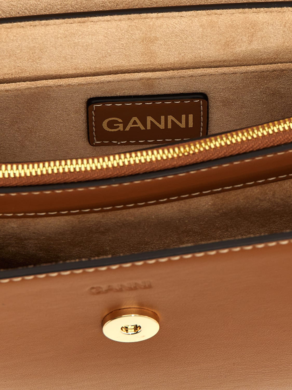 バッグ・カバンその他 GANNI Woman Mini bag Coffee A6448 983 Caramel Café Caramel Small Apo-G Bag | GANNI US
