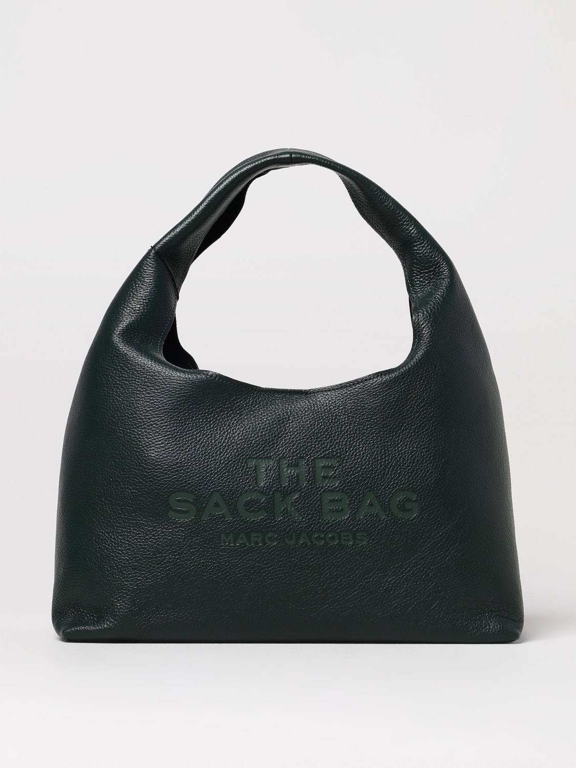 MARC JACOBS BORSA A SPALLA: Borsa Marc Jacobs in pelle a grana , Verde - Img 1