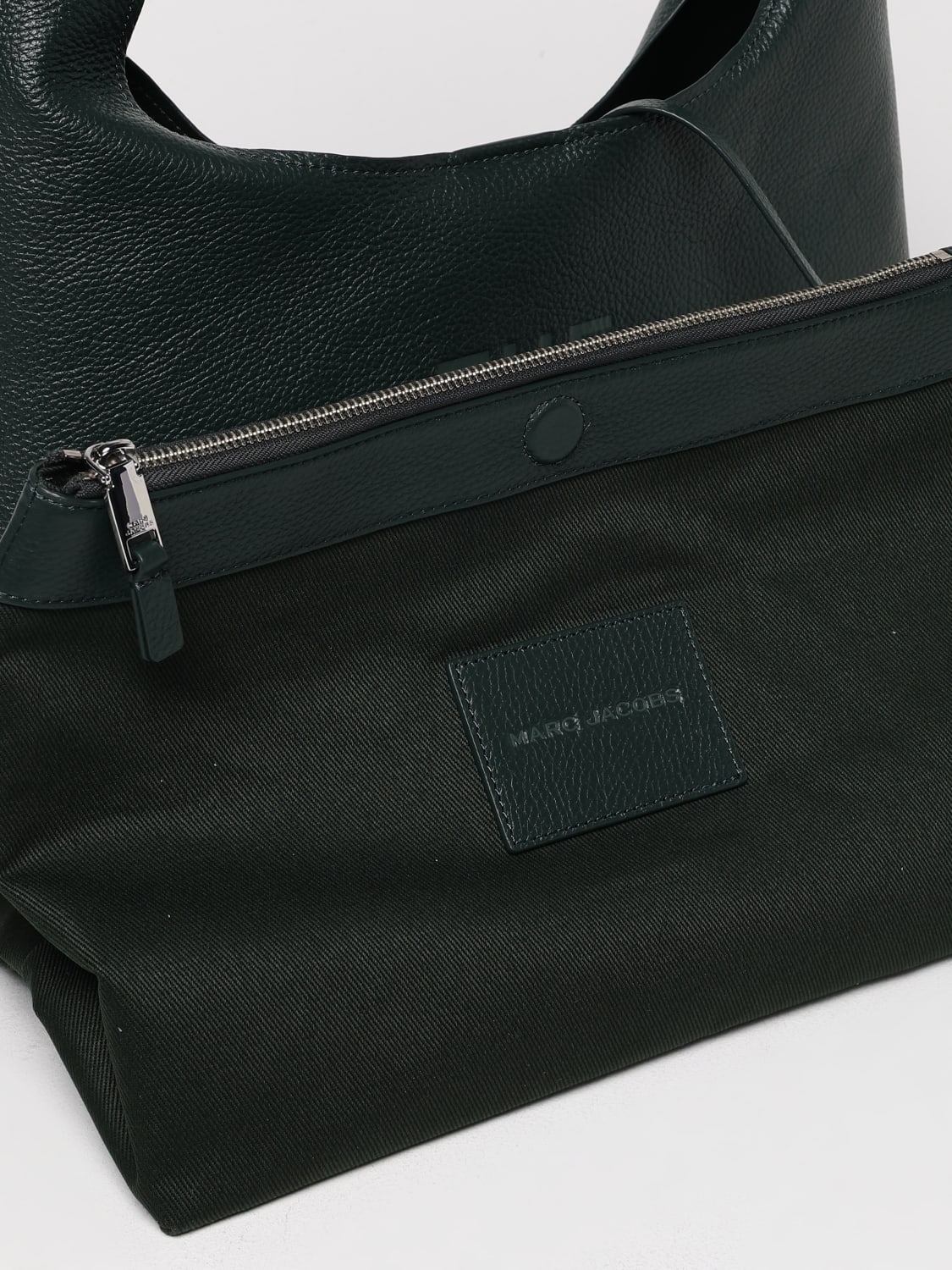 MARC JACOBS BORSA A SPALLA: Borsa Marc Jacobs in pelle a grana , Verde - Img 3