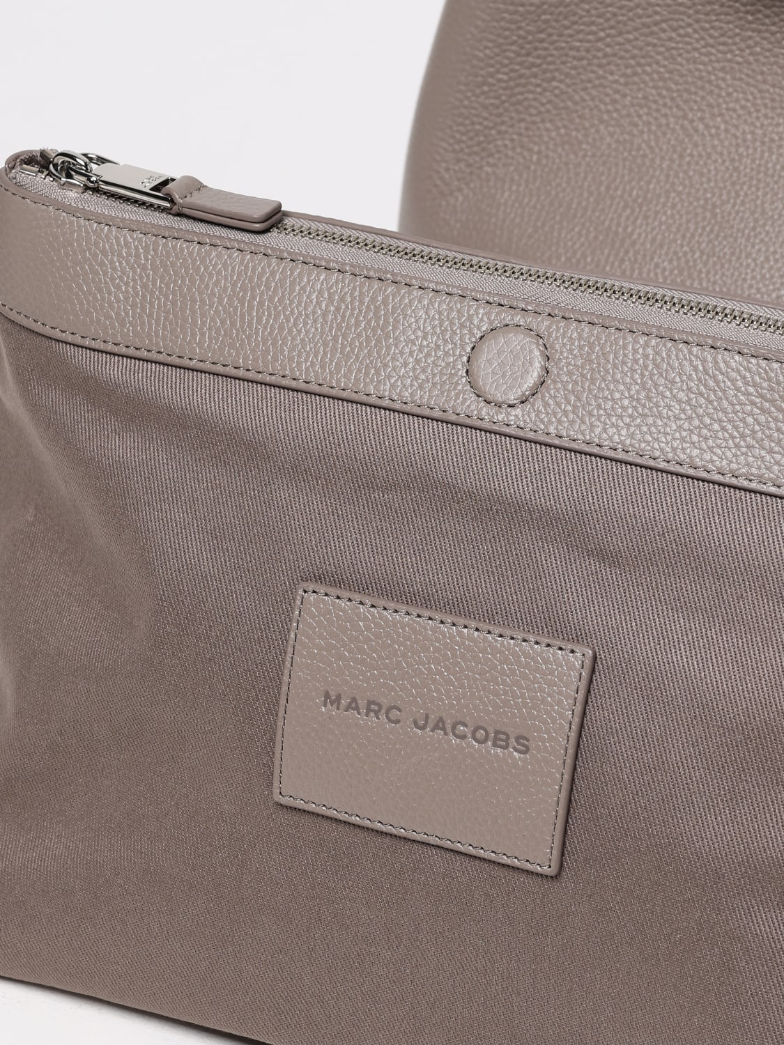 MARC JACOBS BORSA A SPALLA: Borsa Marc Jacobs in pelle a grana , Grigio - Img 3