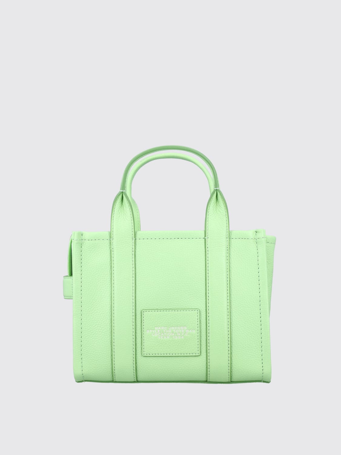 MARC JACOBS BORSA A MANO: Borsa The Tote Bag Marc Jacobs in pelle a grana , Menta - Img 2