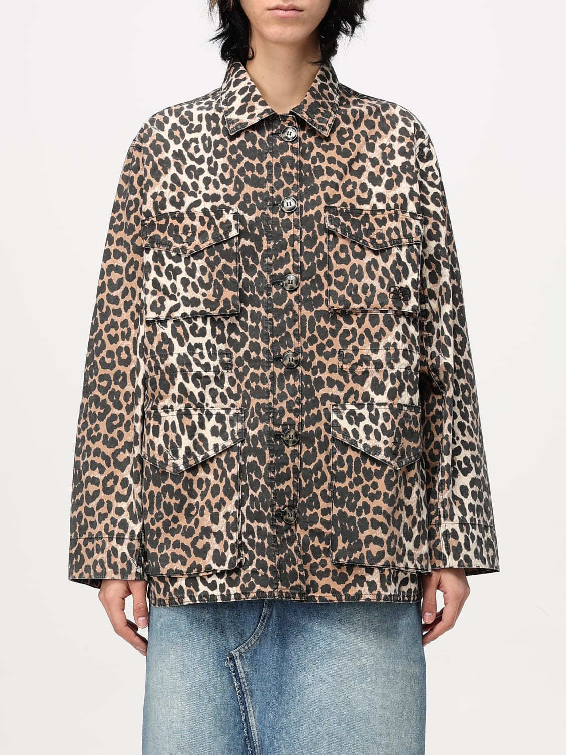 ジャケット GANNI Woman Jacket Milk F8880 859 GANNI: Jacket woman - Milk | Ganni jacket F8880 online at