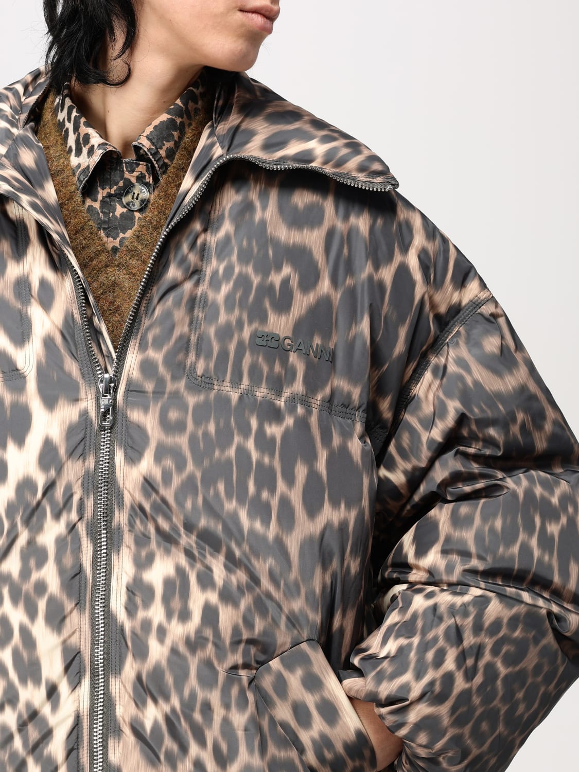 ジャケット GANNI Woman Jacket Milk F8880 859 GANNI: Jacket woman - Milk | Ganni jacket F8880 online at