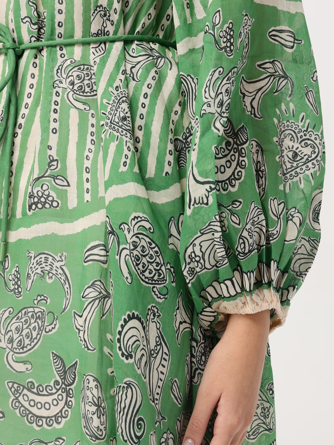 ワンピースその他 ALEMAIS Women Dresses 4251D Green ALEMAIS: Dress woman - Striped | Alemais dress 4251D online