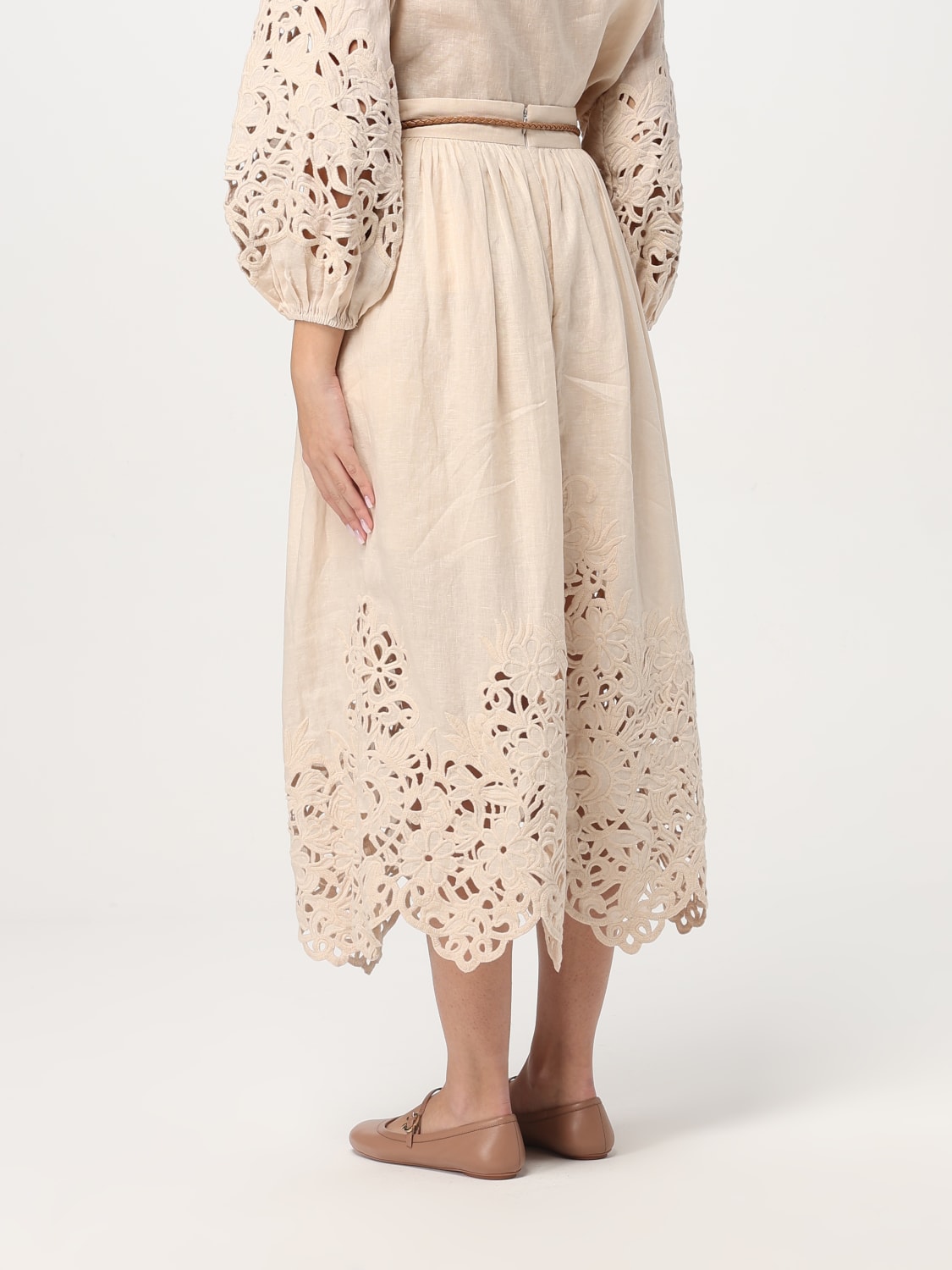 ZIMMERMANN GONNA: Gonna Zimmermann in lino , Panna - Img 3