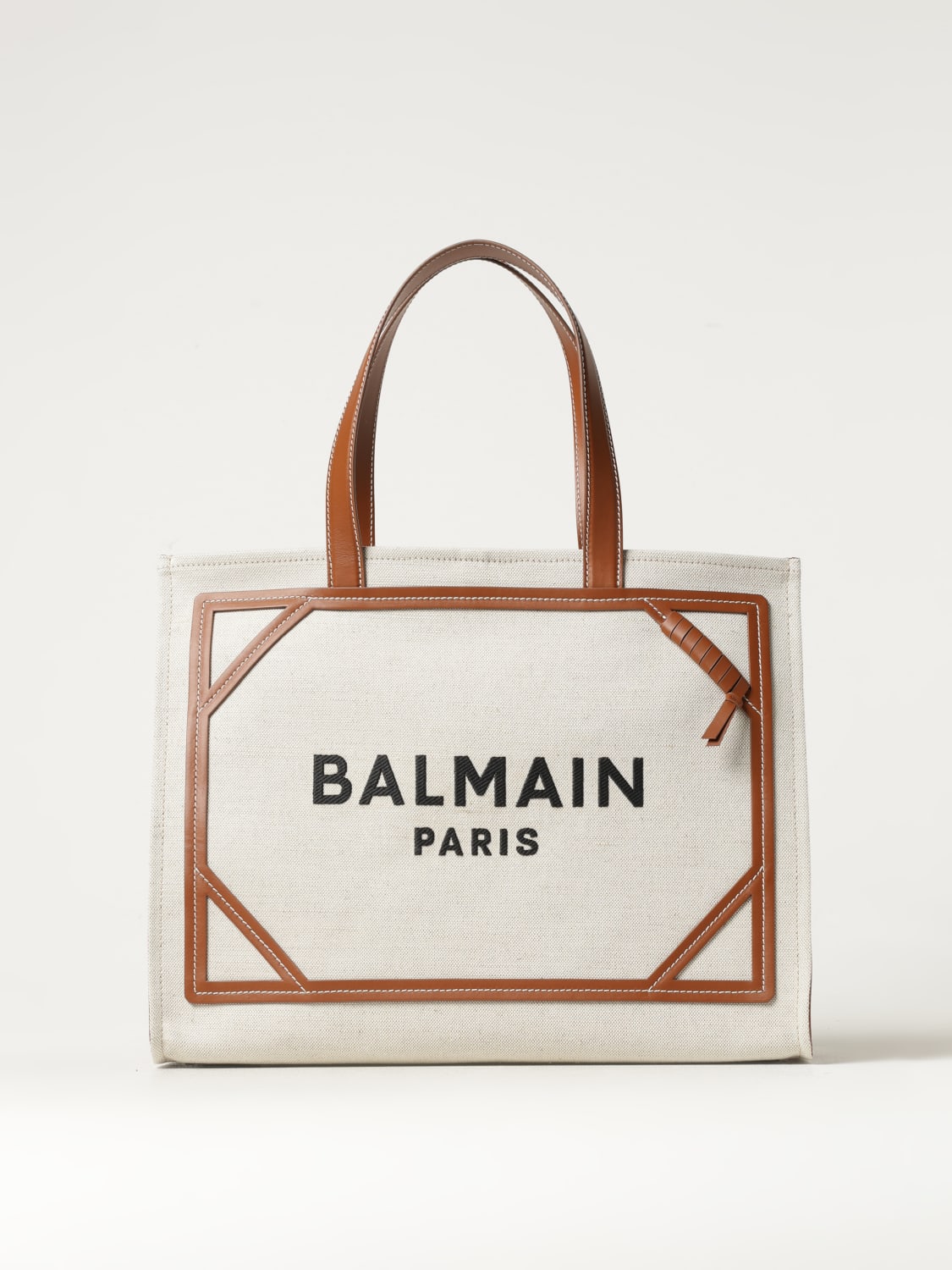 トートバッグ BALMAIN Woman Tote bags Brown DN1FF810TDCS GEM BALMAIN: Handbag woman - Brown | Balmain tote bags