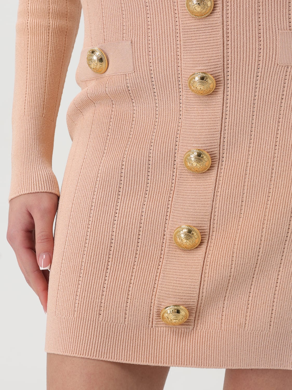 スカート BALMAIN Woman Skirt Pink EF1LB290KB07 0LB BALMAIN: Skirt woman - Pink | Balmain skirt EF1LB290KB07