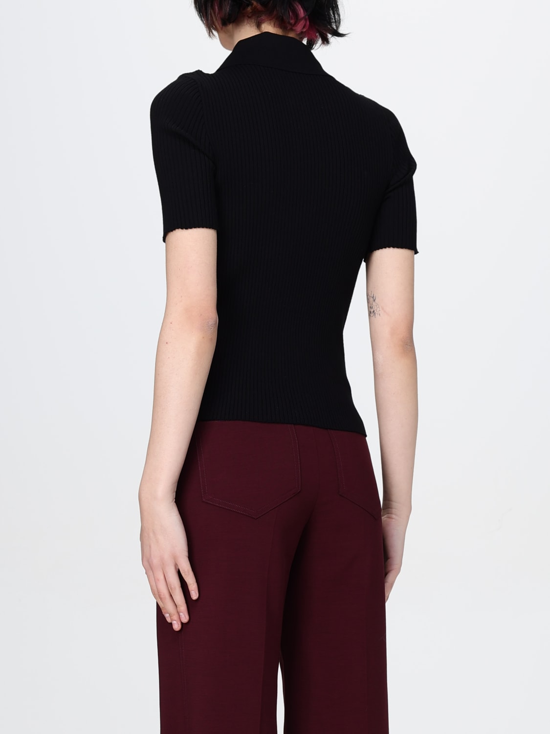 COURRÈGES POLO: Polo damen CourrÈges, Schwarz - Img 2