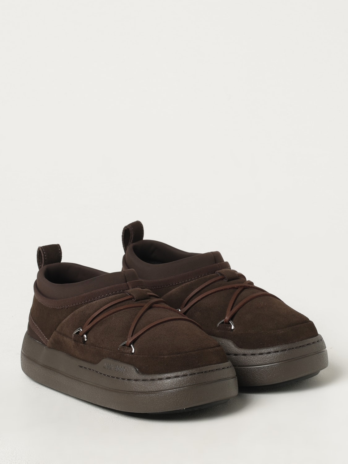 MOON BOOT SNEAKERS: Sneakers Park Icon Moon Boot in camoscio , Marrone - Img 2