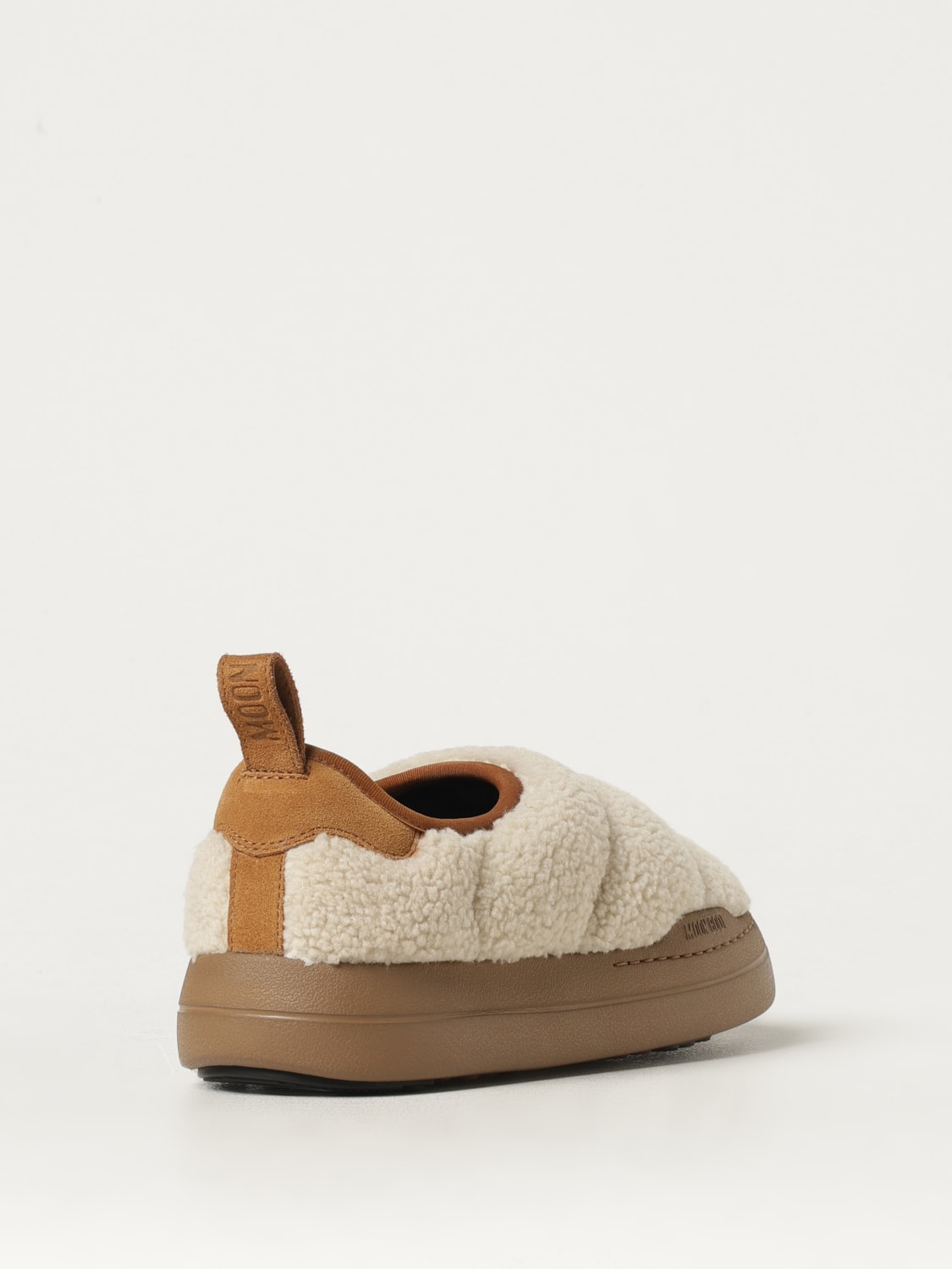 MOON BOOT SNEAKERS: Sneakers Park Moon Boot in shearling trapuntato , Ecru - Img 3
