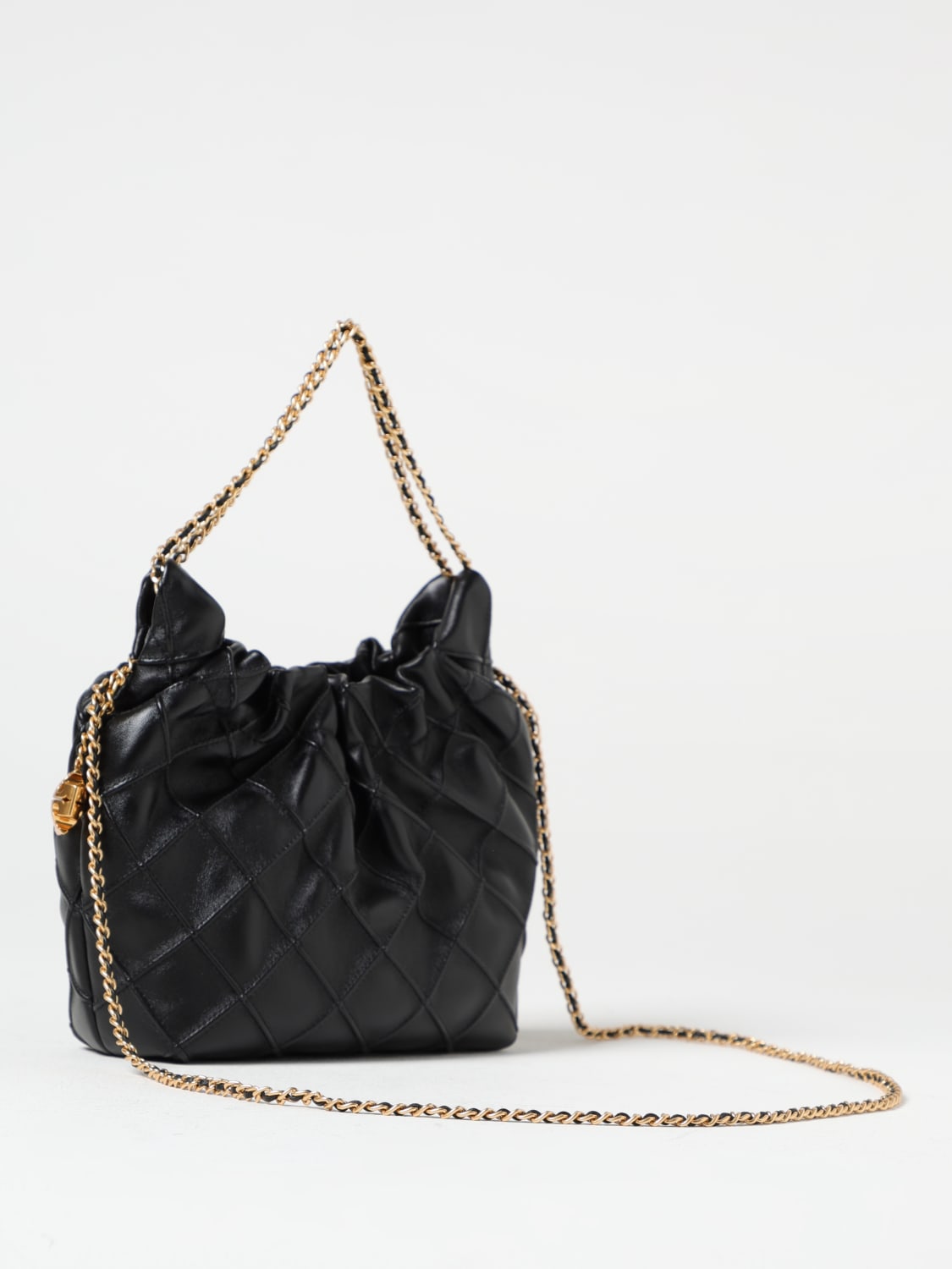 TORY BURCH BORSA MINI: Borsa Fleming Mini Tory Burch in pelle trapuntata , Nero - Img 2