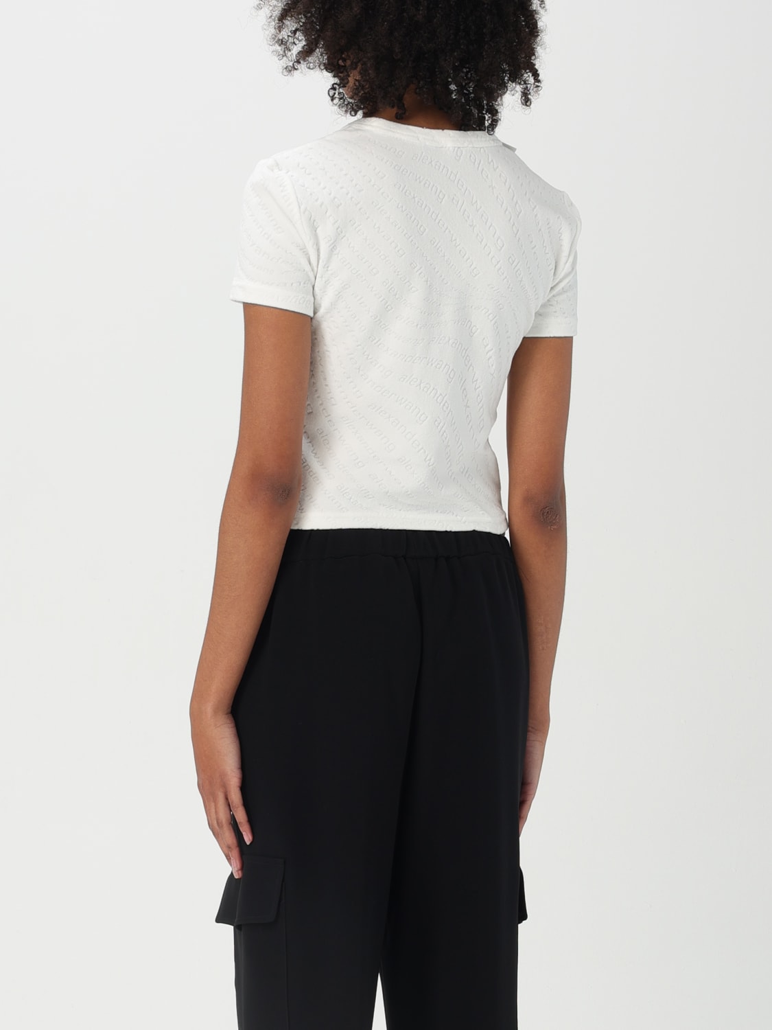 ALEXANDER WANG Tシャツ: Tシャツ レディース Alexander Wang, ホワイト - Img 2