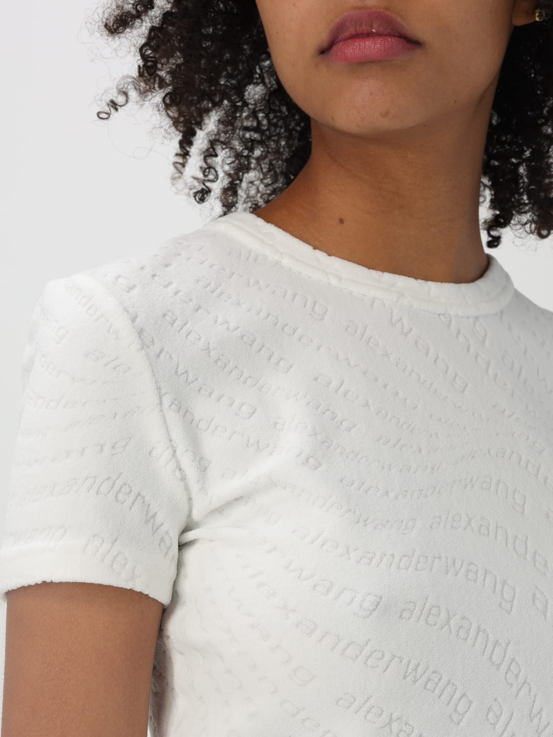 ALEXANDER WANG Tシャツ: Tシャツ レディース Alexander Wang, ホワイト - Img 4