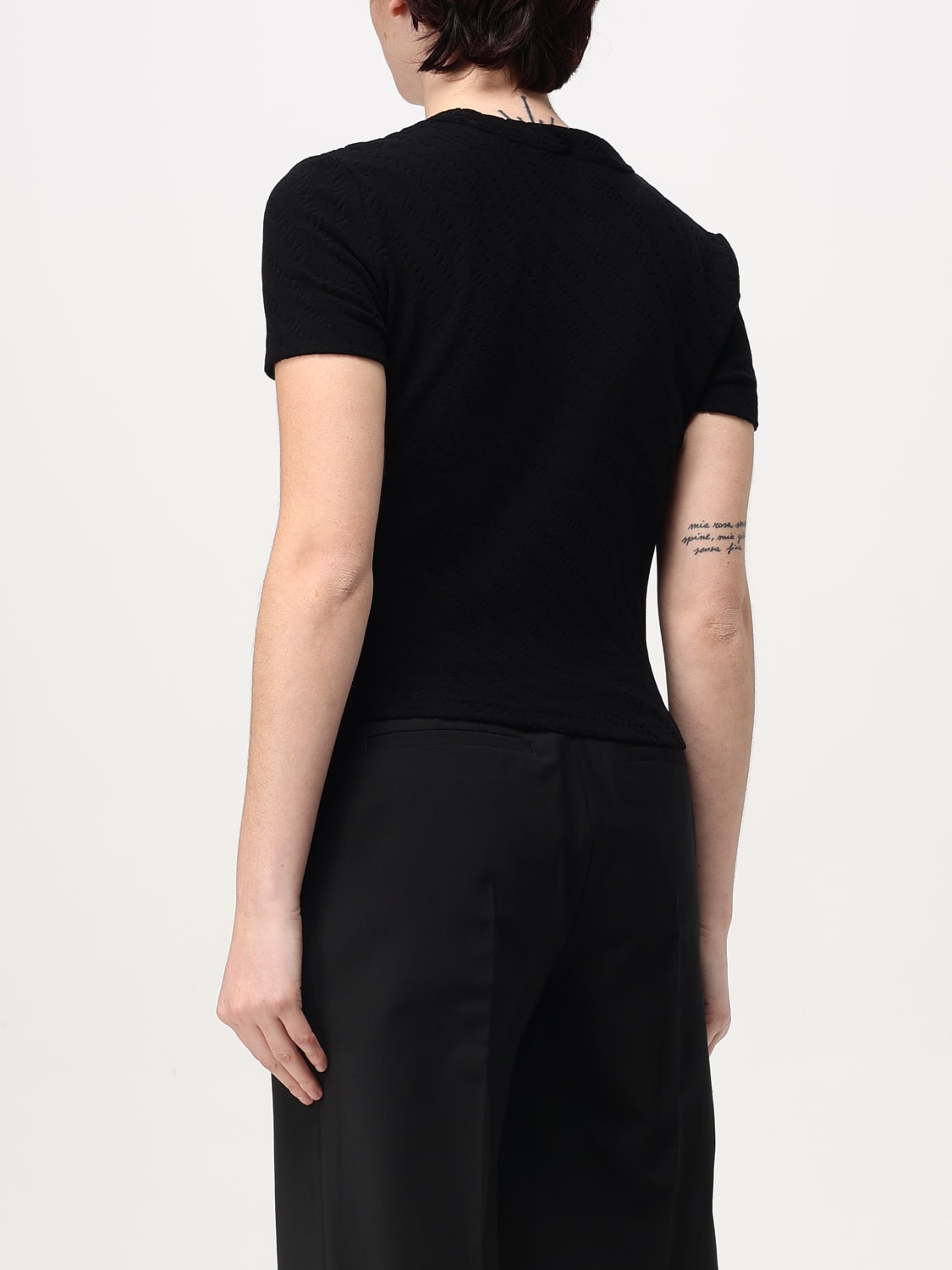 ALEXANDER WANG：Tシャツ レディース - ブラック | GIGLIO.COM