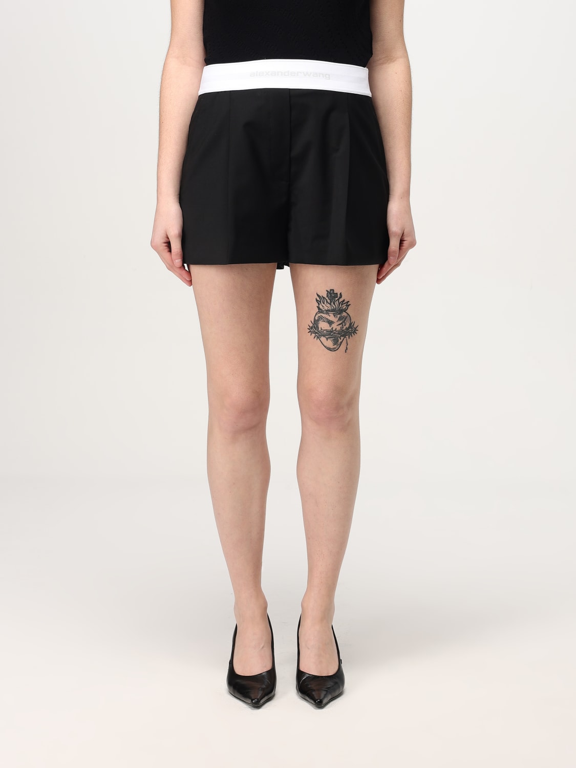 ALEXANDER WANG SHORTS: Short woman Alexander Wang, Black - Img 1