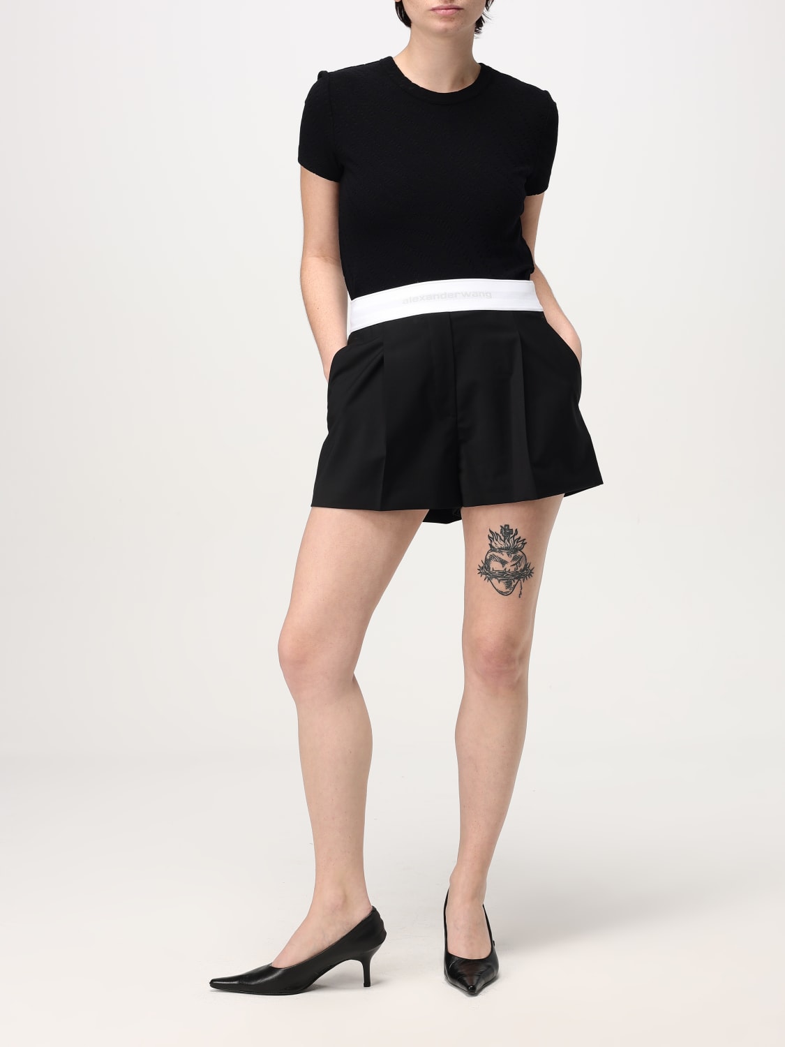 ショートパンツ ALEXANDER WANG Woman Short Black 1WC3244747 001 ALEXANDER WANG: Short woman - Black | Alexander Wang short