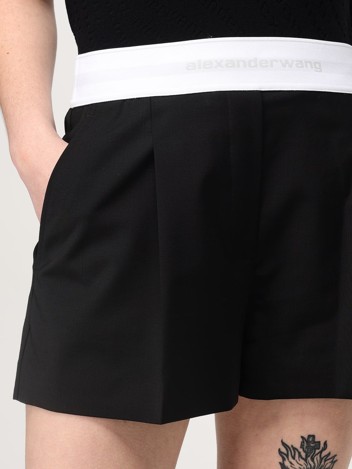 ALEXANDER WANG: Short woman - Black | Alexander Wang short