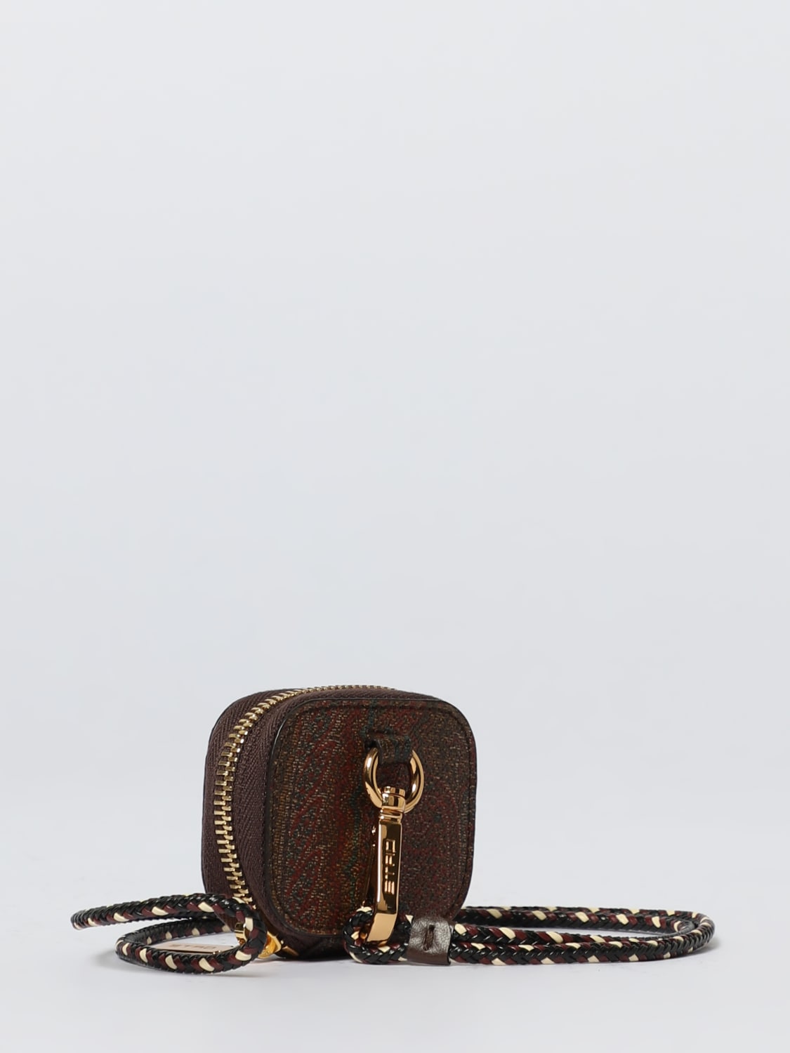 ETRO TECH ACCESSORIES: Airpods case men Etro, Brown - Img 2