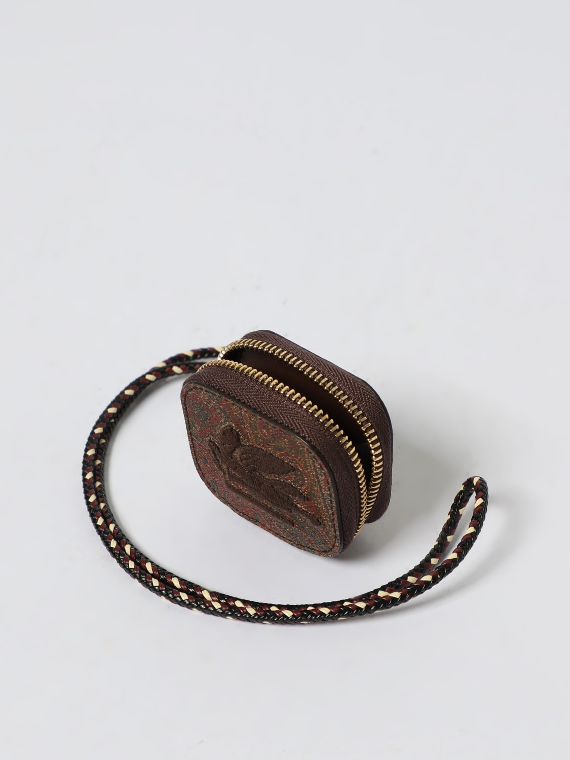 ETRO TECH ACCESSORIES: Airpods case men Etro, Brown - Img 3