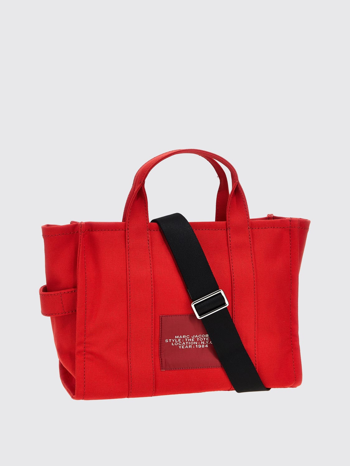 MARC JACOBS BORSA A MANO: Borsa The Tote Bag Marc Jacobs in canvas , Rosso - Img 2