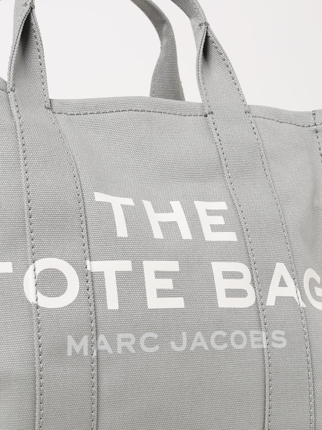 MARC JACOBS BORSA A MANO: Borsa The Tote Bag Marc Jacobs in canvas , Grigio - Img 3
