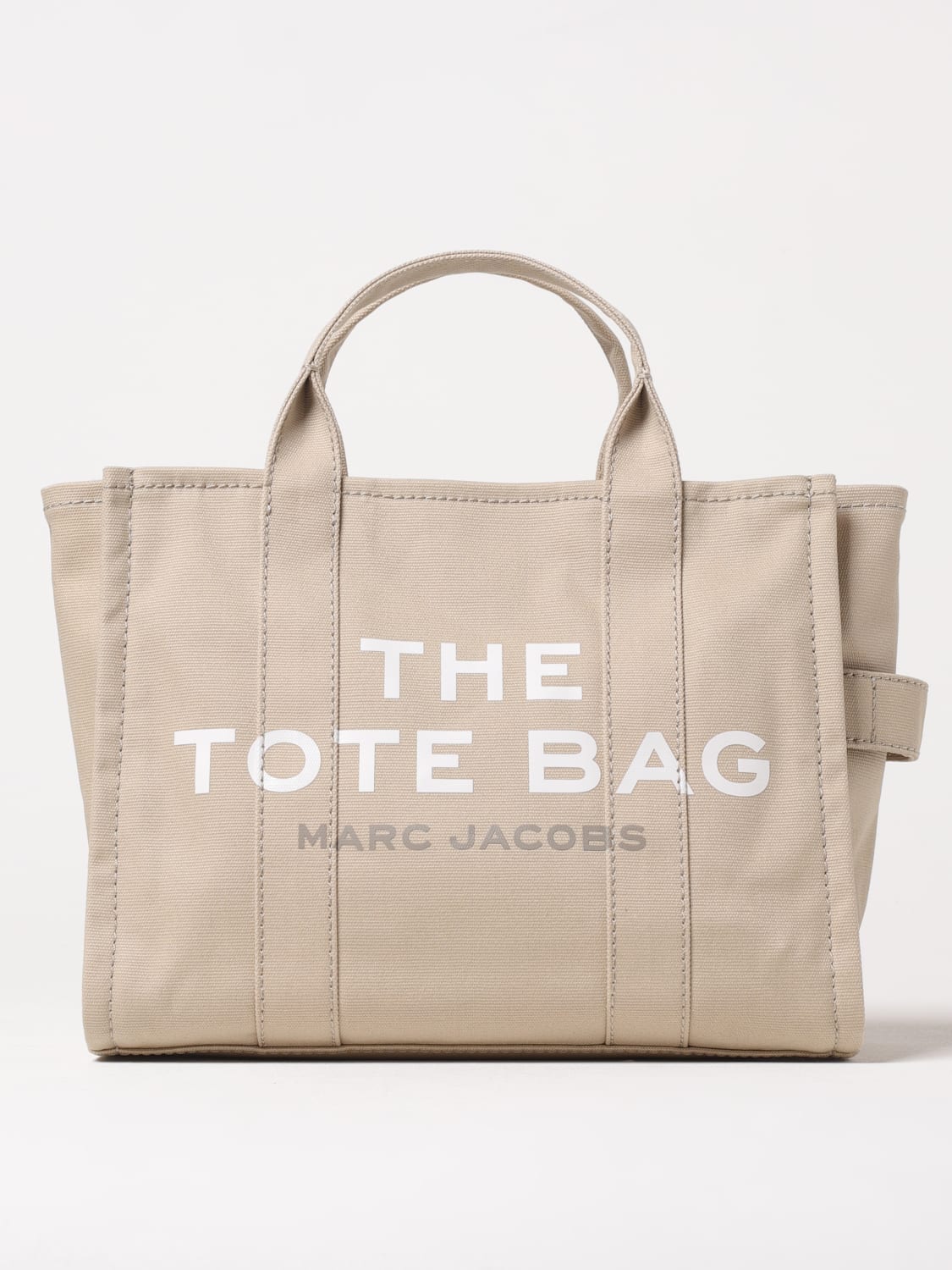 MARC JACOBS BORSA A MANO: Borsa The Tote Bag Marc Jacobs in canvas , Beige - Img 1