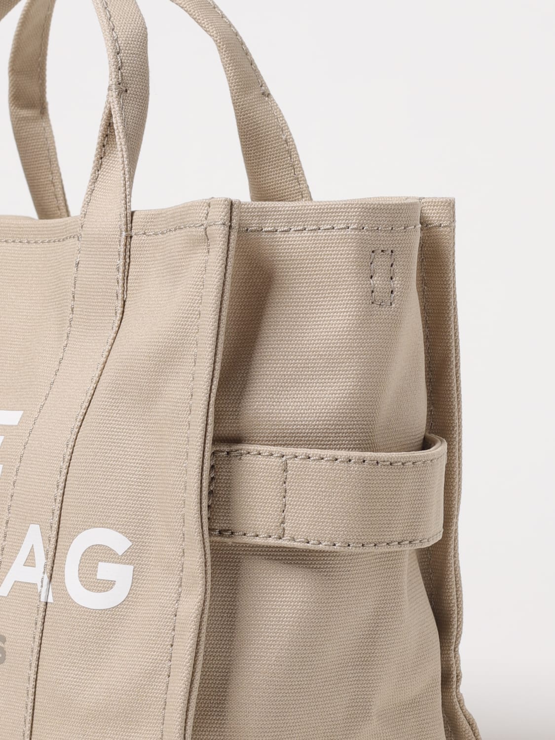 MARC JACOBS BORSA A MANO: Borsa The Tote Bag Marc Jacobs in canvas , Beige - Img 3
