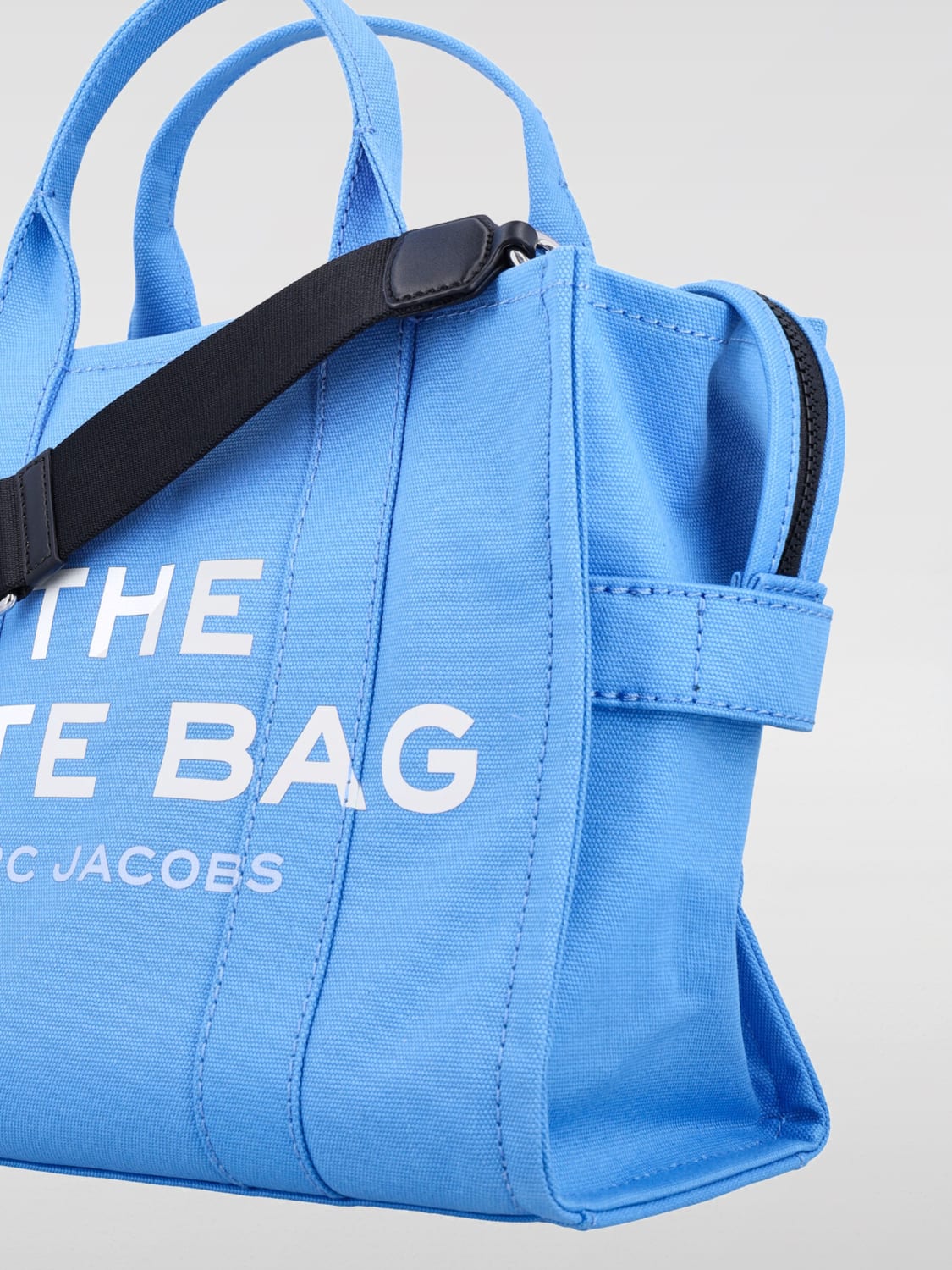 MARC JACOBS BORSA A MANO: Borsa The Tote Bag Marc Jacobs in canvas , Blue Navy - Img 4