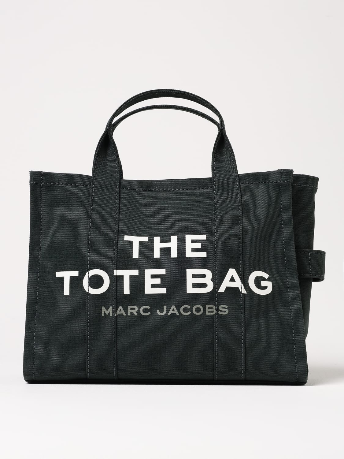 MARC JACOBS BORSA A MANO: Borsa The Tote Bag Marc Jacobs in canvas , Militare - Img 1