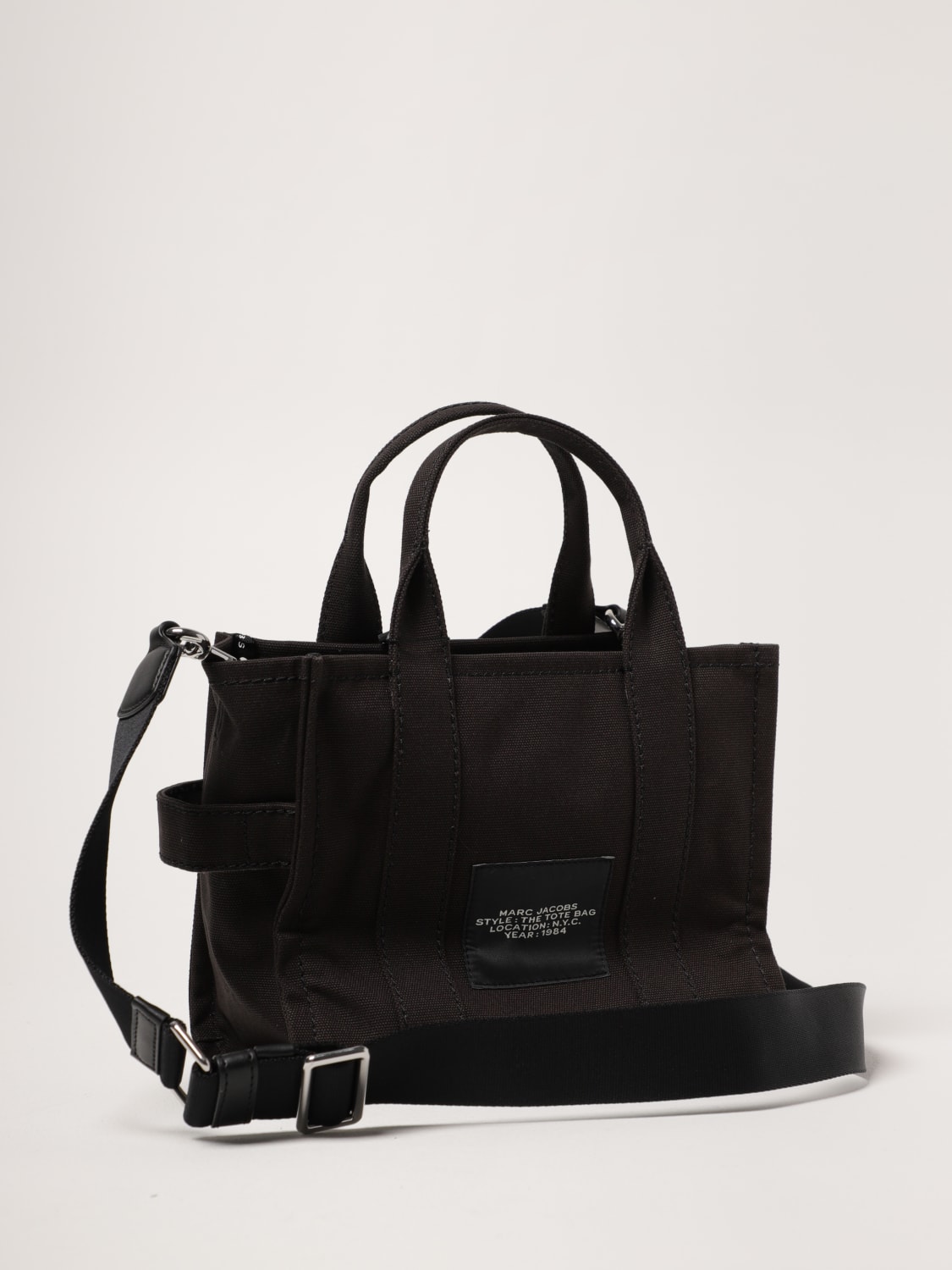 MARC JACOBS BORSA A MANO: Borsa The Tote Bag Marc Jacobs in canvas , Nero - Img 2