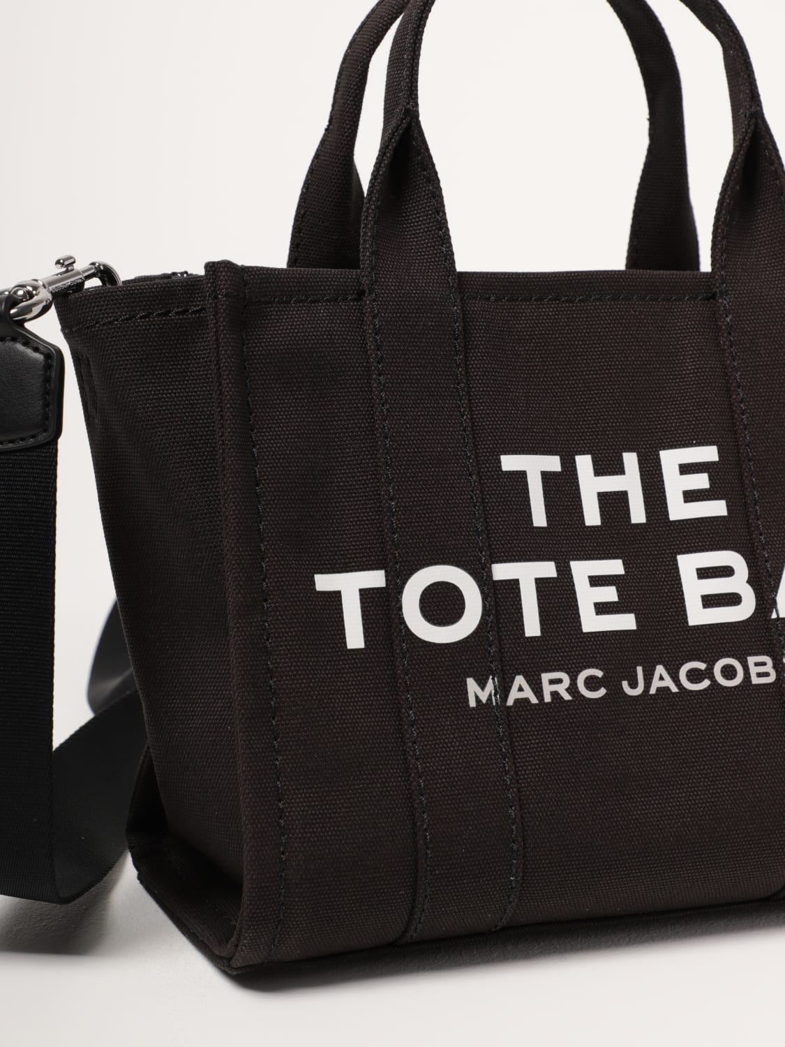 MARC JACOBS BORSA A MANO: Borsa The Tote Bag Marc Jacobs in canvas , Nero - Img 3