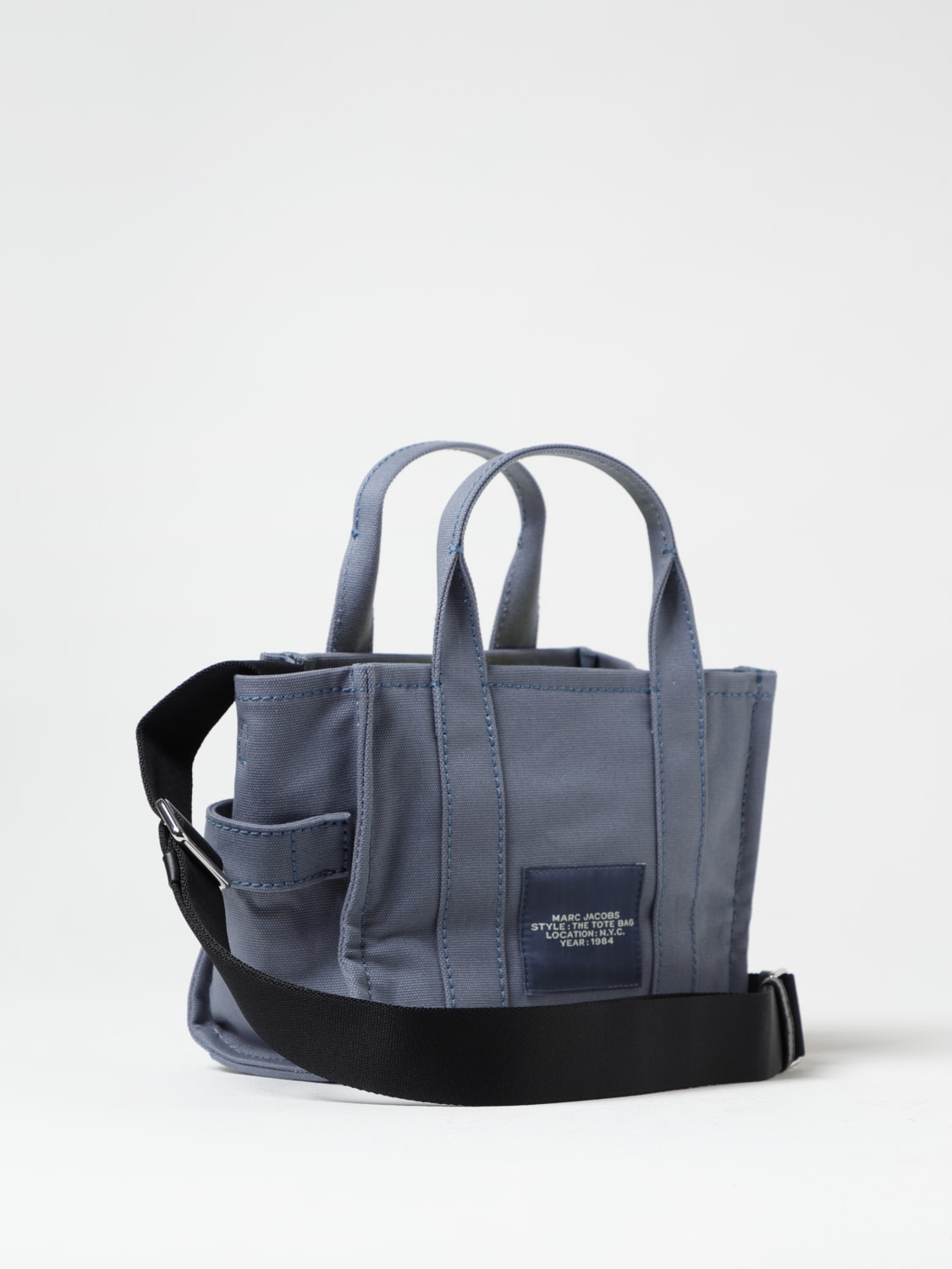 MARC JACOBS BORSA A MANO: Borsa The Tote Bag Marc Jacobs in canvas , Blue - Img 2