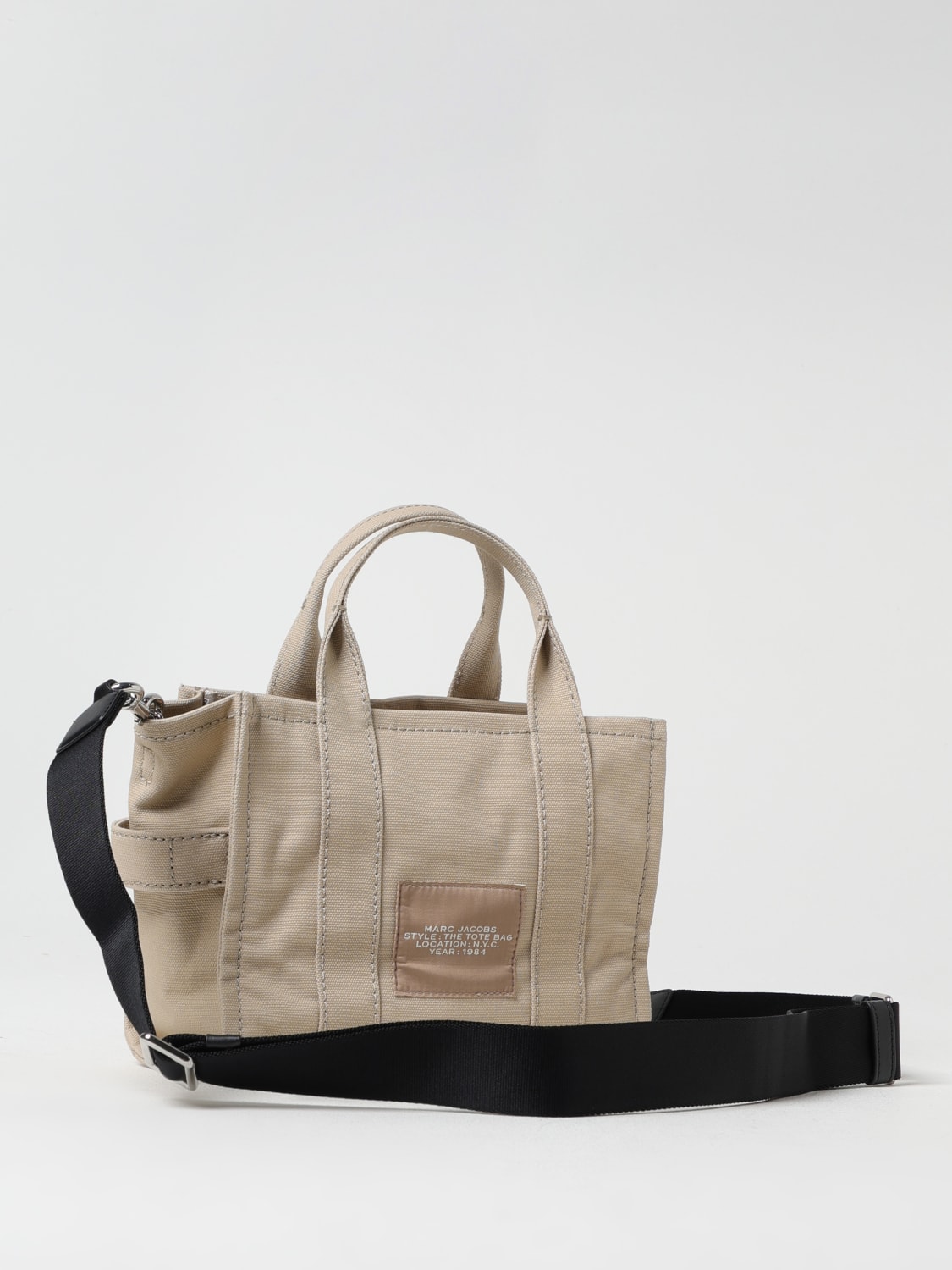 MARC JACOBS BORSA A MANO: Borsa The Tote Bag Marc Jacobs in canvas , Beige - Img 2