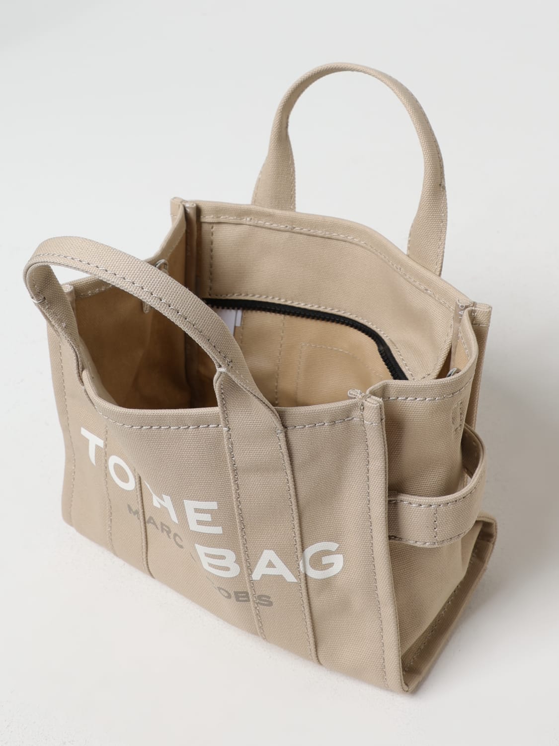 MARC JACOBS BORSA A MANO: Borsa The Tote Bag Marc Jacobs in canvas , Beige - Img 3