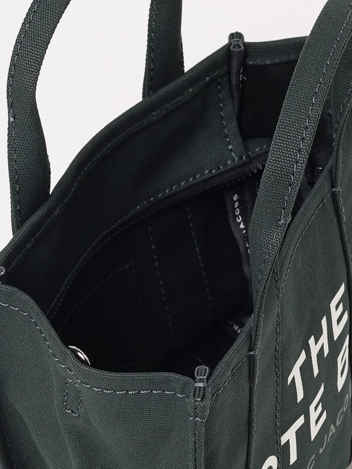 MARC JACOBS BORSA A MANO: Borsa The Tote Bag Marc Jacobs in canvas , Militare - Img 3