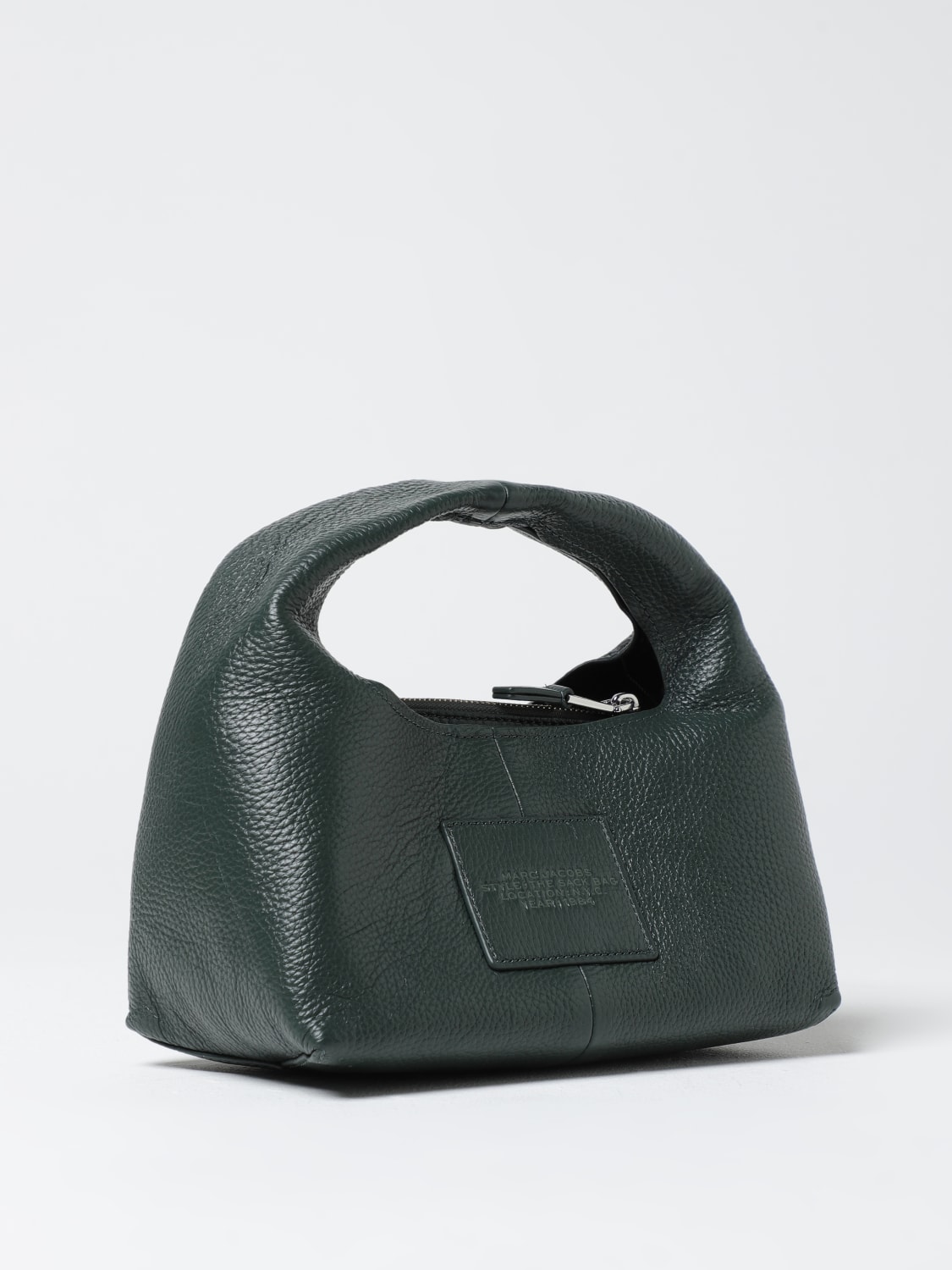 MARC JACOBS BORSA MINI: Borsa The Sack Bag Marc Jacobs in pelle a grana , Verde - Img 2