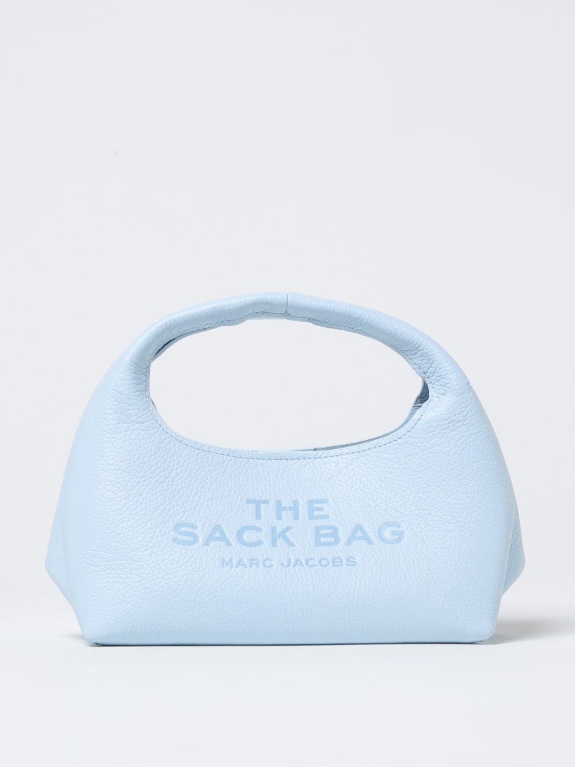 MARC JACOBS BORSA MINI: Borsa The Sack Bag Marc Jacobs in pelle a grana , Blue 1 - Img 1
