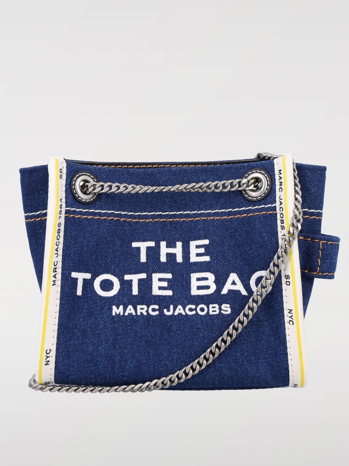 MARC JACOBS: denim tote bag - Denim | Marc Jacobs tote bags