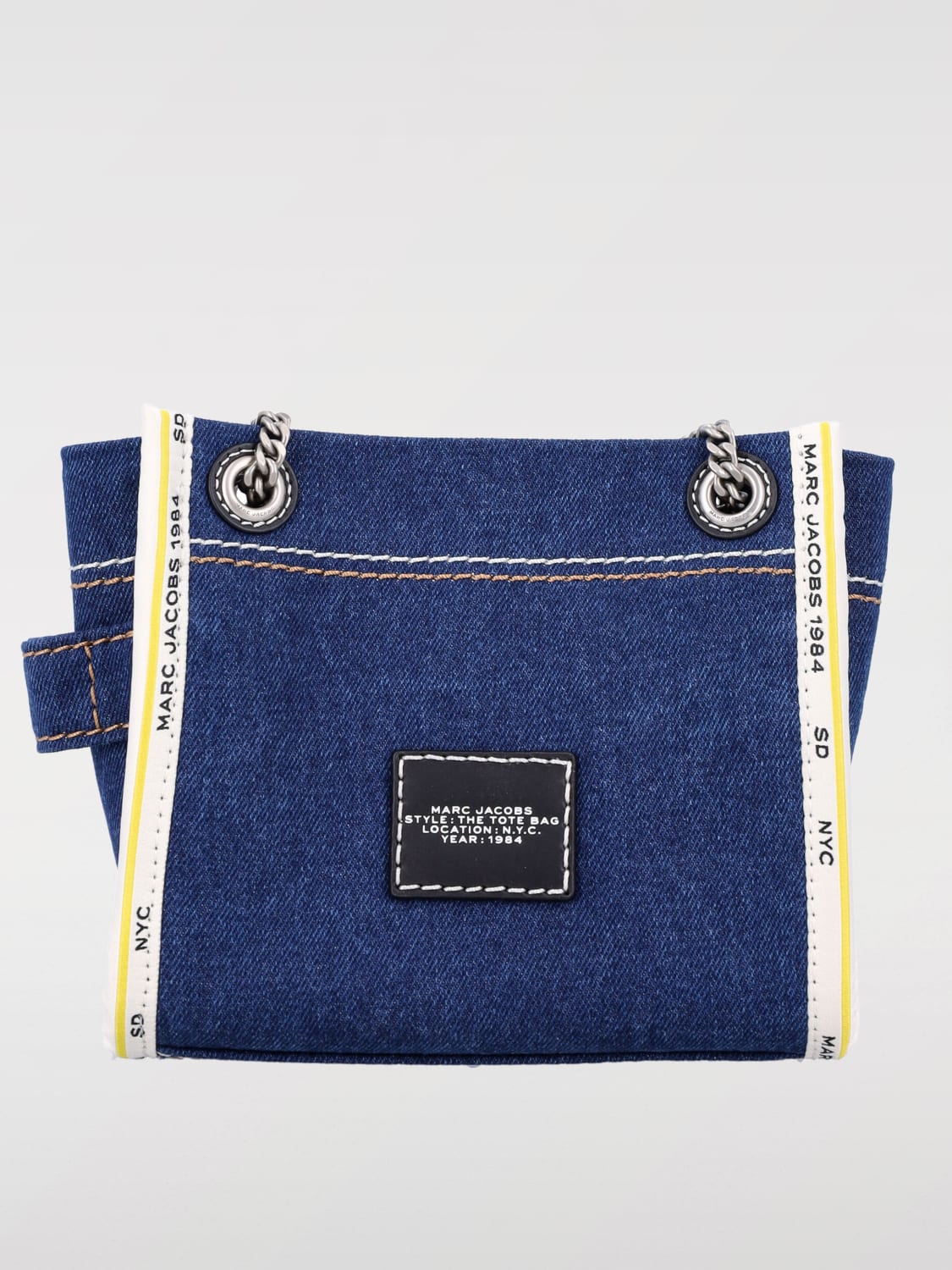 MARC JACOBS: denim tote bag - Denim | Marc Jacobs tote bags