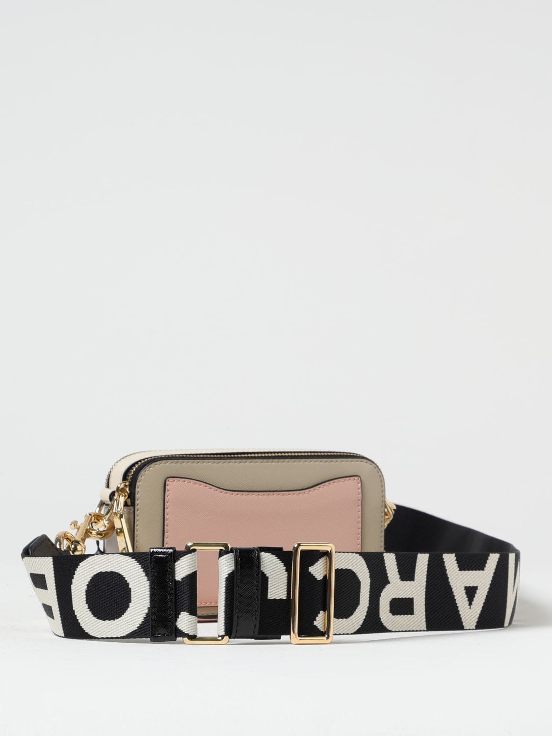 MARC JACOBS BORSA MINI: Borsa The Snapshot Marc Jacobs in pelle saffiano , Ecru - Img 2